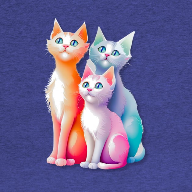 Cat lover, Colorful Kitties by Jenerations
